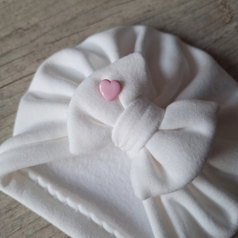 LIMITED EDITION Turban heart beancup pink Knot, simple or buns in 3 colors mesh fabric